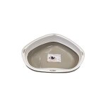 Bac a litiere d'angle + rebord - 58 x 48 x 20, 5 cm - pour chat 901489 - aime