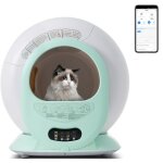 Bac  litire pour chat autonettoyant, 65l, cration automatique, capteur infrarouge, limine les odeurs, ...