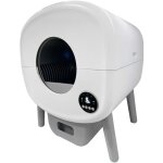 Bac  litire pour chats autonettoyant 76 l ? 550 x 500 x 665 mm ? robuste et durable ? commande par ...