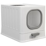 Bac litière chat fermé: maison de toilette pour chats xxl anti odeur - caisse litière fermée grande taille, ... Bac litière chat fermé: maison de toilette pour chats xxl anti odeur - caisse litière fermée grande taille, ...
