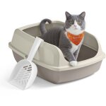 Bac � liti�re pour chat, parois hautes, xl, ouvert sur le dessus, avec pelle, pour chatons et grands ...