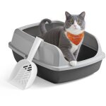 Bac � liti�re pour chat, parois hautes, xl, ouvert sur le dessus, avec pelle, pour chatons et grands ...