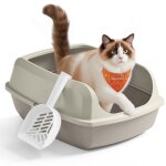 Bac � liti�re pour chat, parois hautes, xxl, ouvert sur le dessus, avec pelle, pour chatons et grands ...