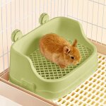 Bac litiere lapin, moyen liti�re toilette petits animaux pour cages d�tachable entra�neur de pot grille ...