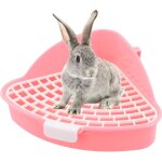 Bac � liti�re pour lapin, petit animal toilette triangulaire, corbeille � liti�re d'angle pour lapin ...