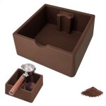 Bac a marc de cafe, knock box caf�, silice boite a marc de caf�, kit barista cafe et tapis de bar pour ...