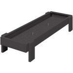 Bac de nourrissage pour poules noir 80 x 28 x 13. 5 cm vidaxl