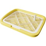 Bac � urine pour chien jaune 47 x 37 x 5, 5 cm, 1 pi�ce avec colonne, toilettes pour animaux de compagnie, ...