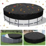 B�che 4 saisons pour piscine hors sol, b�che protection pour piscine, couverture de ext�rieur ronde spa ...