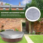 B�ches et accessoires couvercle du spa piscine ronde housse de protection en plein air spa couvre gonflable ...