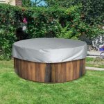 Bches et accessoires couvercle du spa piscine ronde housse de protection en plein air spa couvre gonflable ...
