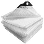 Bche blanche transparente 4. 5x4. 5m adapte  la serre extrieure de jardin couvrant la protection ...