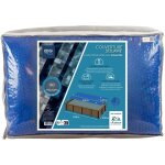 Bche  bulles pour piscine autoportante rectangulaire 2. 74 x 5. 49 - 180 microns - bleu - dimensions ...