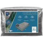 B�che � bulles pour piscine enterr�e 3 x 7 - 300 microns - gris translucide - dimensions couverture