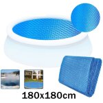 B�che � bulles ronde pour piscine 180 cm - bleu