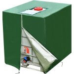 B�che cuve 1000l anti uv 420d avec cordon fermeture �clair ibc housse container r�servoir d'eau?vert? ...