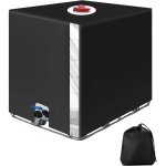 Bache pour cuve ibc 1000l, bche recuperateur d eau de pluie avec film transparent, anti - uv anti - ...