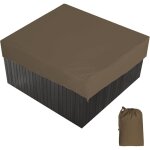 Bache d'extérieur pour spa housse de bain à remous carrée etanche couverture de spa en tissu polyester ... Bache d'extérieur pour spa housse de bain à remous carrée etanche couverture de spa en tissu polyester ...