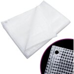 Bche de gaze 140 g / m 8x10 m blanc