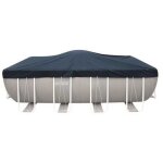 [jamais utilis] bche hiver - intex - piscine rectangulaire - 4, 50m x 2, 50m - protection contre les ...