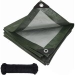 B�che imperm�able de 4 m avec anneaux grav�s, en poly�thyl�ne 120 g / m�, pour camion, r�sistante aux ...