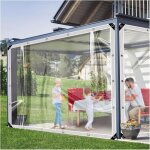 Bâche imperméable à ?illets pvc transparent 420 g / m² blanc 2x1 m Bâche imperméable à ?illets pvc transparent 420 g / m² blanc 2x1 m