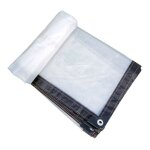 Bche impermable perfore transparente 2x2m matriau pvc pliable bche extrieure impermable, indchirable ...