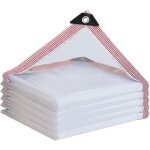 B�che imperm�able transparente avec ?illets, b�che imperm�able et transparente, pour meubles de jardin, ...