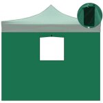 B�che lat�rale verte imperm�able de 3x2 m avec fen�tre pour tonnelle r�tractable de 3x3 m