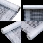 Vidaxl - bche leno 260 g / m 2 x 5 m blanc - bche impermable - bche de protection - bche agricole ...