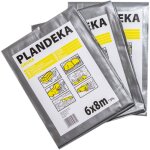 B�che pe �paisse, 210g / m2 brun argent�, b�che de protection 210g / m2 2x4m