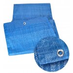 B�che de protection 4x4 bleu pe renforc�e 16m2 imperm�able uv