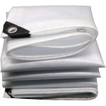 [jamais utilis�] b�che de protection ext�rieur, b�che transparente imperm�able arm�e 2x2m 230g / m�, ...