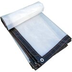 Bâche de protection film plastique imperméable transparent et épaissi pour éviter le froid - 2x4 m Bâche de protection film plastique imperméable transparent et épaissi pour éviter le froid - 2x4 m