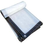 Bche de protection film plastique impermable transparent et paissi pour viter le froid - 2x4 m