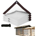 B�che de protection, b�che imperm�able en vinyle transparent avec ?illets, b�che imperm�able transparente ...