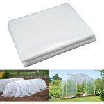 Bache pour serre, bache plastique transparente, bache serre tunnel 2m x 8m, film polythylne de extra ...