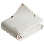 Bâche toiture 3x6 m lp640to blanc crème - garantie 8 ans - bâche d'étanchéité en pvc pour couvreur et ... Bâche toiture 3x6 m lp640to blanc crème - garantie 8 ans - bâche d'étanchéité en pvc pour couvreur et ...