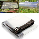 Bche transparente bche arme translucide bche de protection impermable avec oeillets 2x2m