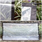 Bche transparente impermable, auvent et bche avec ?illets, bche transparente coupe - vent, isolation ...