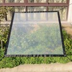 Bache transparente imperm�able tissu de film de feuille de bache de jardin pe avec / oeillets et lani�re ...