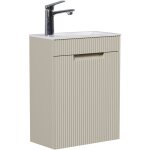 Badplaats - meuble lave - mains thermis 40cm - crme - avec lavabo