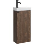 Badplaats ? meuble sous vasque simple 40 x 22 x 88 cm ? lavabo c�ramique avec trop - plein ? syst�me ...