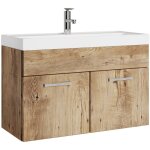 Meuble de salle de bain paso 01 80 cm - chene - armoir - badplaats
