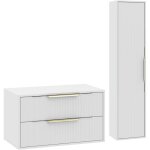 Badplaats - meuble sous - vasque rimini 80 cm - blanc - meuble de s