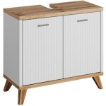 Badplaats - meuble sous lavabo colima 60 x 28 x 54 cm chne av