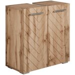 Badplaats - meuble vasque jupiter 60 x 30 x 60 cm ch�ne - chev