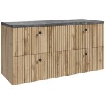 Badplaats meuble vasque saros 120 cm - ch�ne - meuble de salle d