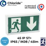 Baes d'évacuation lumio 45 ip st + ip65 Baes d'évacuation lumio 45 ip st + ip65