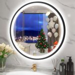 S  bagno - miroir lumineux de salle de bain, 3 couleur / dsembuage / dimmable / , ip44 miroir salle ...